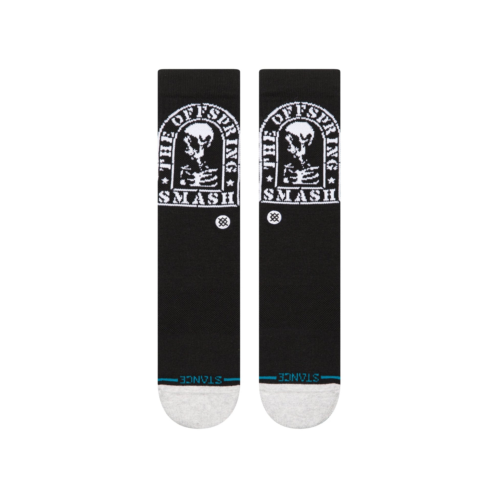 Stance Smashed Crew Sock Black