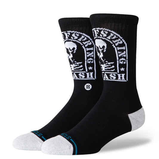 Stance Smashed Crew Sock Black