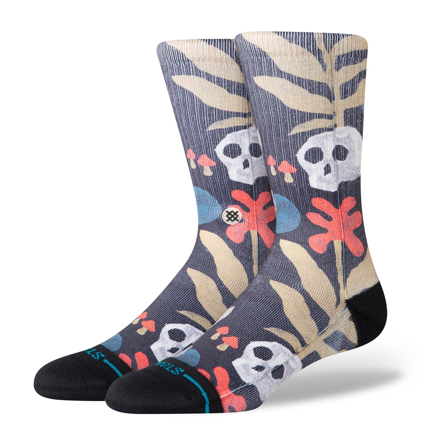 Stance Tropiskull Crew Sock Black