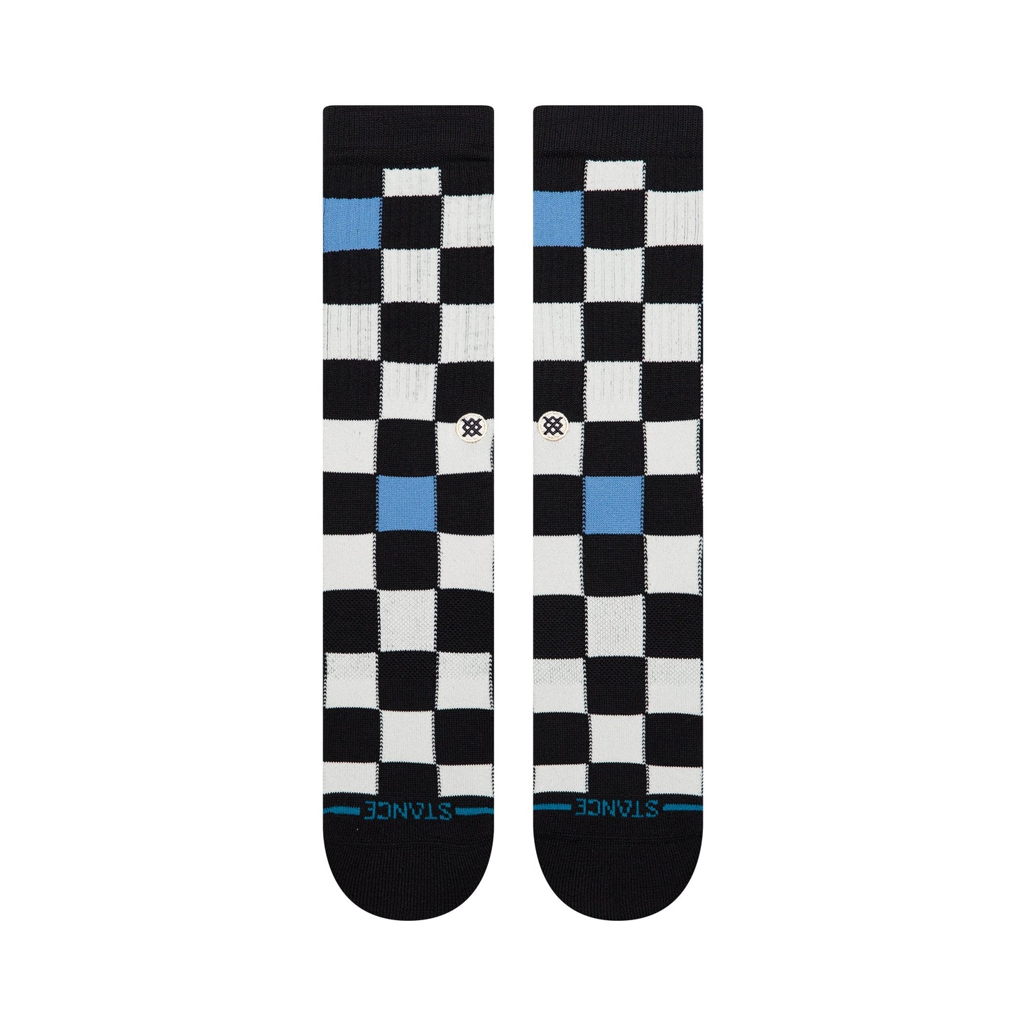 Stance Chef Check Crew Sock Black