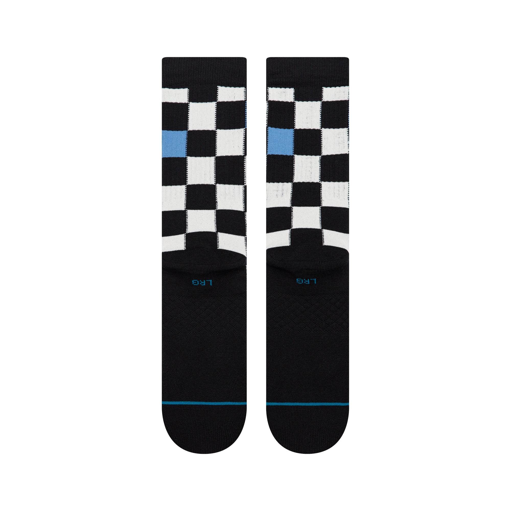 Stance Chef Check Crew Sock Black