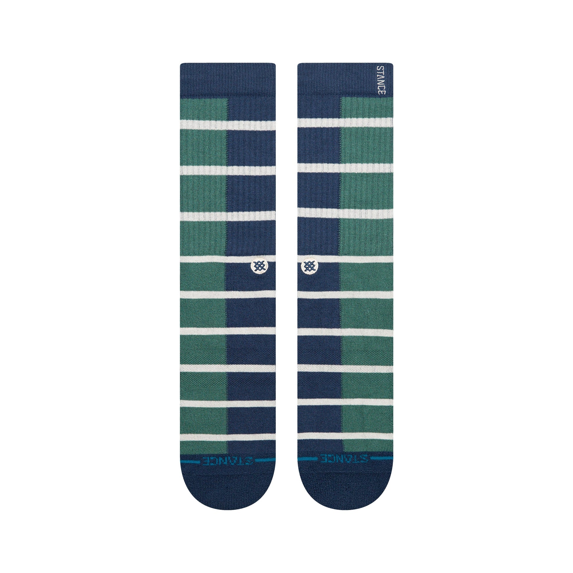 Stance Double Vision Crew Sock Teal