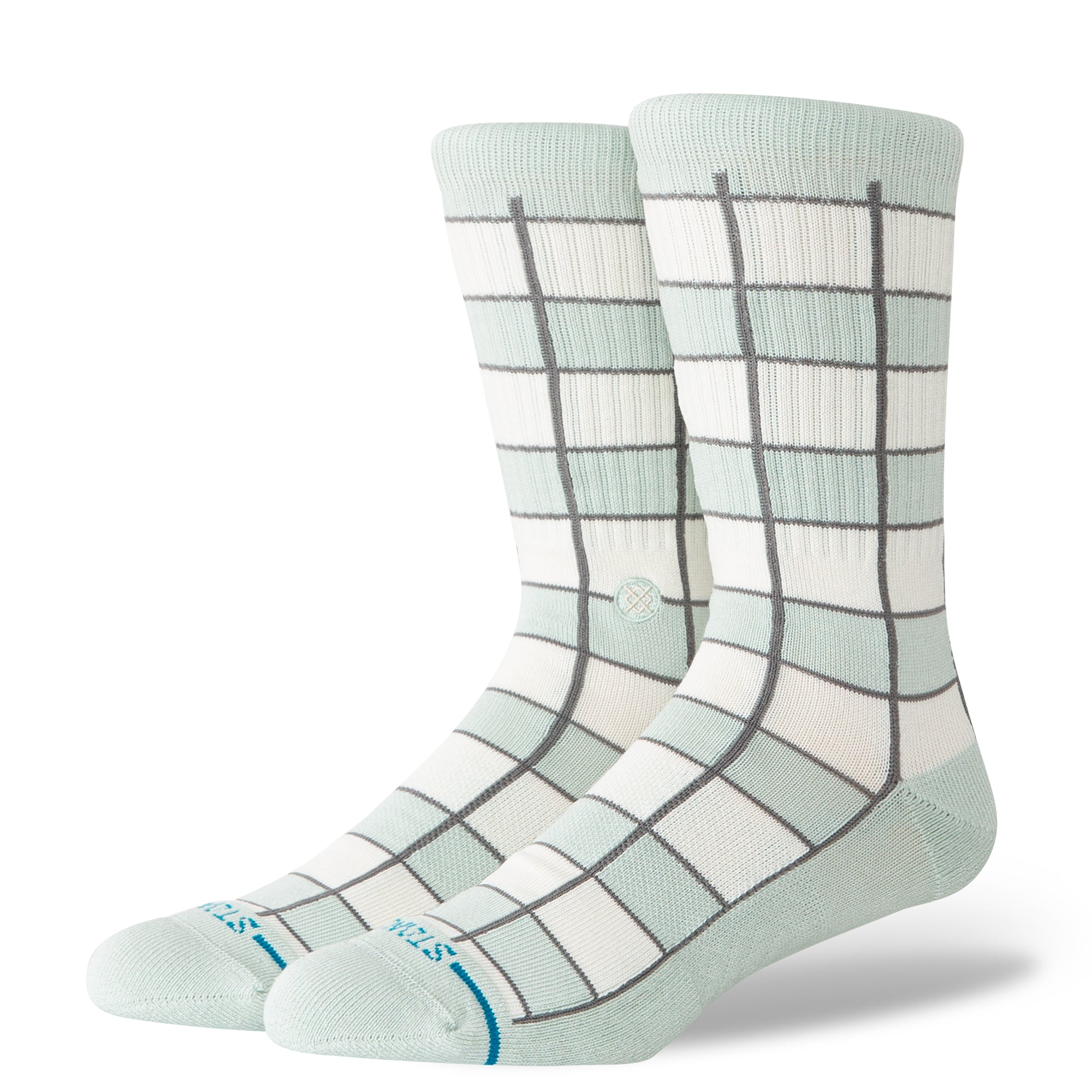 Stance Kitchen Tile Crew Sock - Light Blue