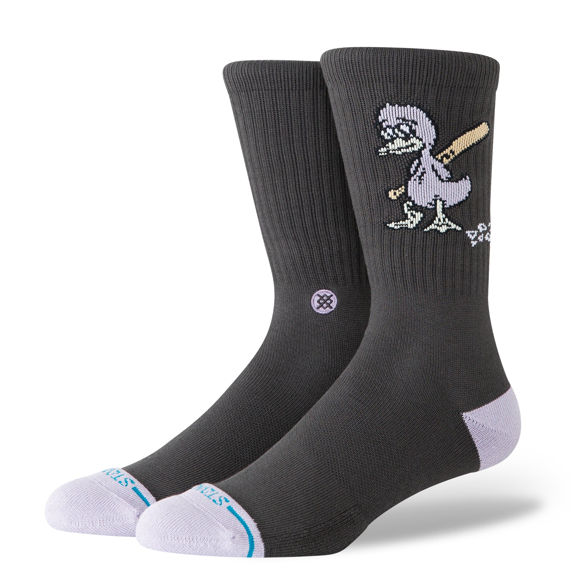 Stance Lights Out Crew Sock - Charcoal
