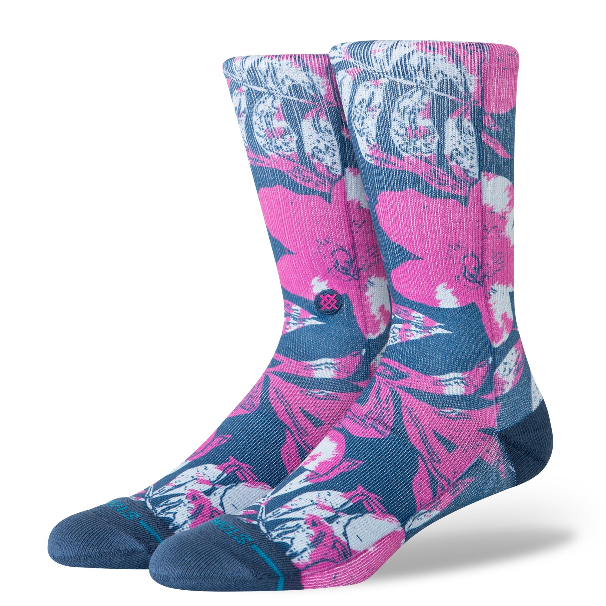 Stance Lihue Crew Sock - Fuschia