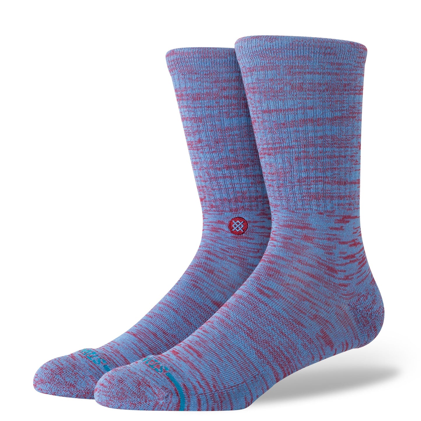 Stance Marled Crew Sock Capri Blue
