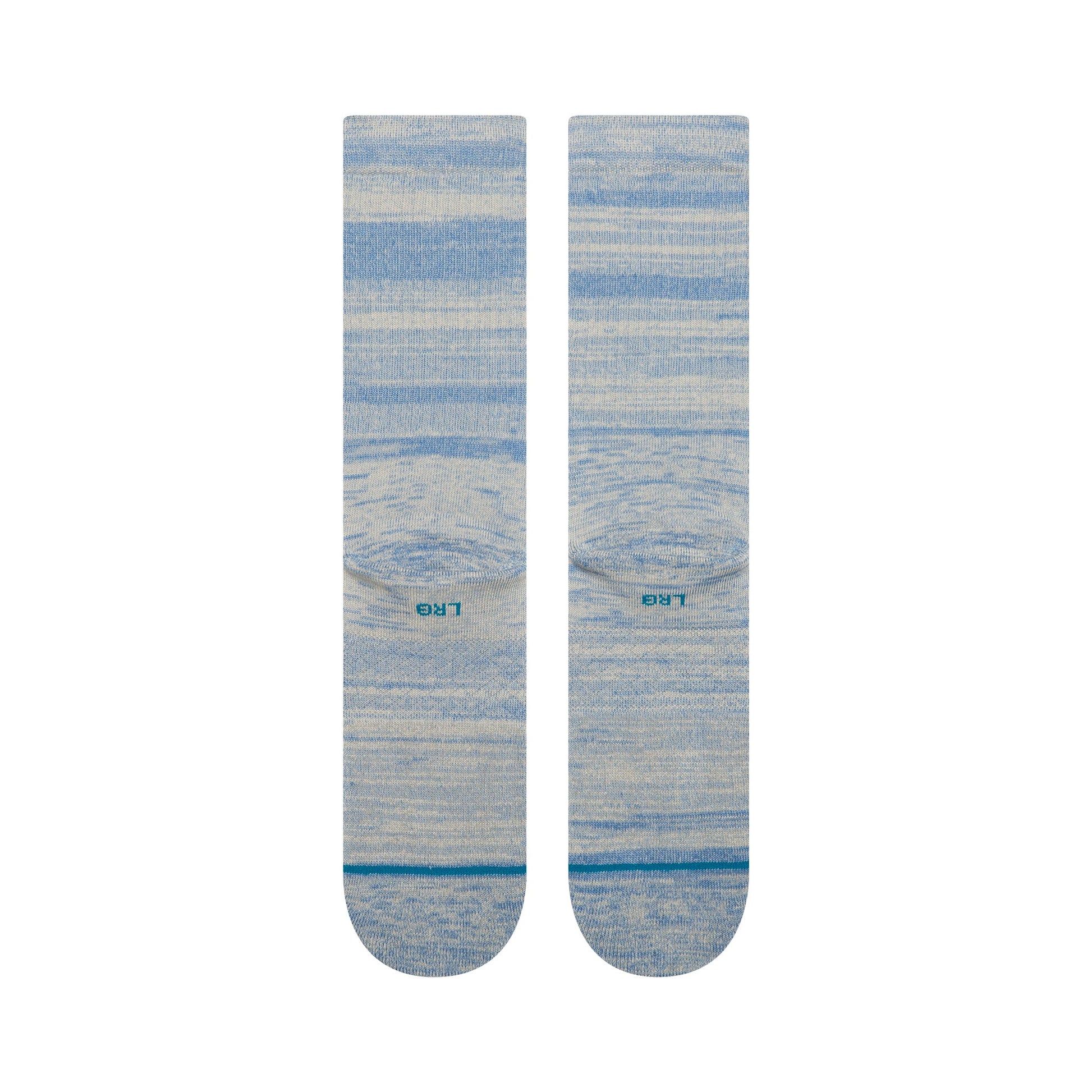 Stance Marled Crew Sock Grey Blue