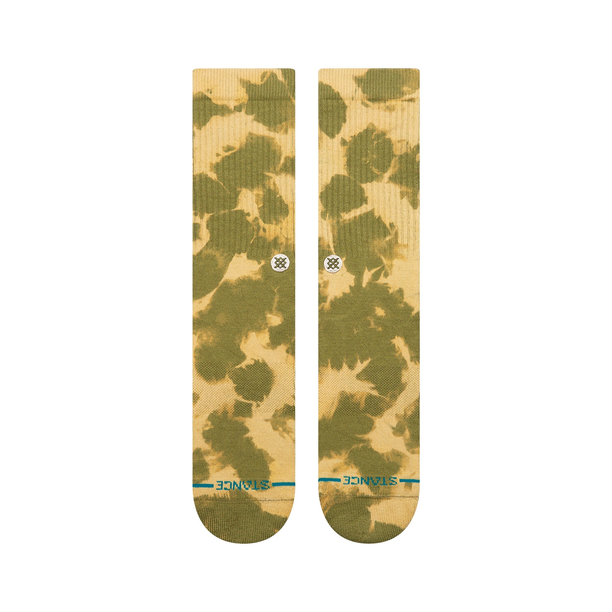 Stance Spotty Dye Crew Sock - Olive