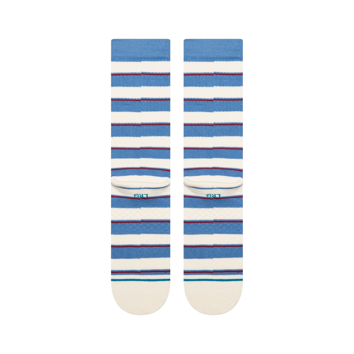 Stance Striped It Crew Sock Capri Blue