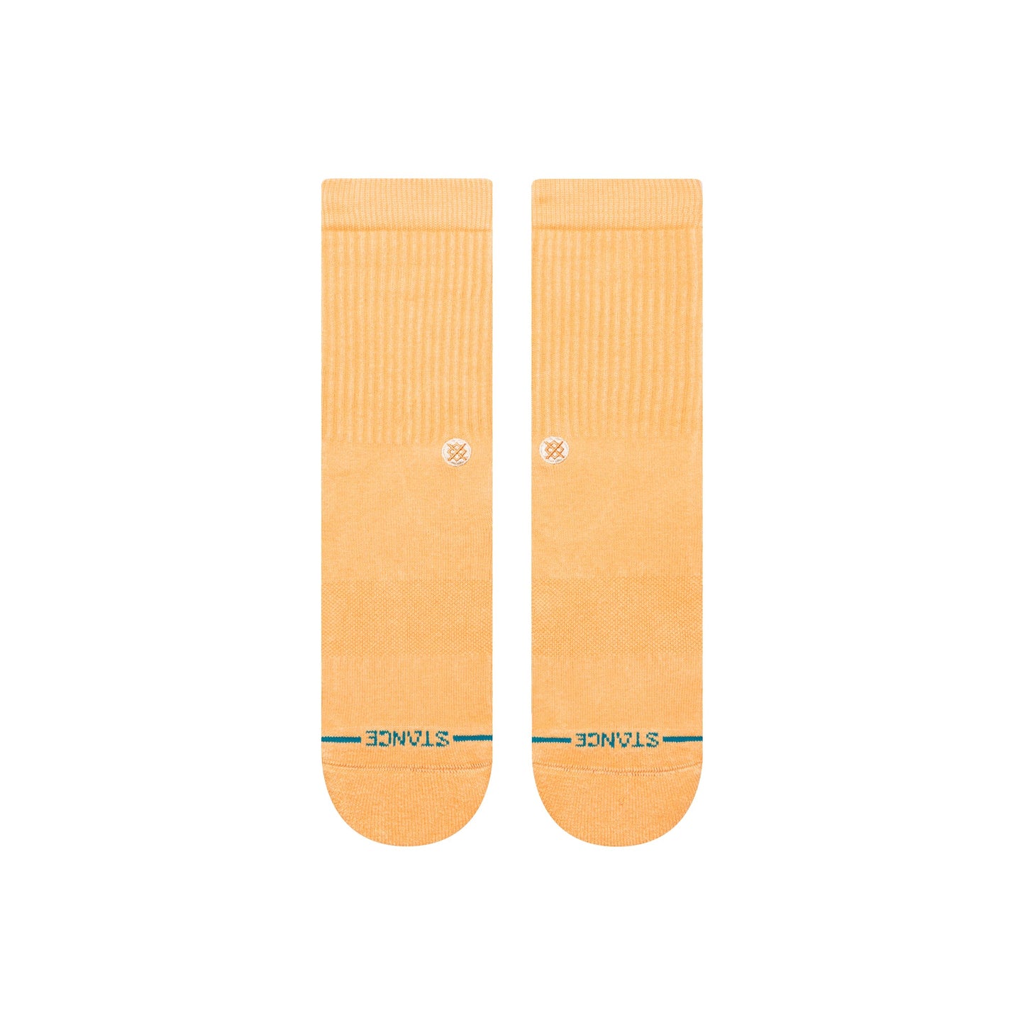 Stance Icon Washed Crew Sock Peach