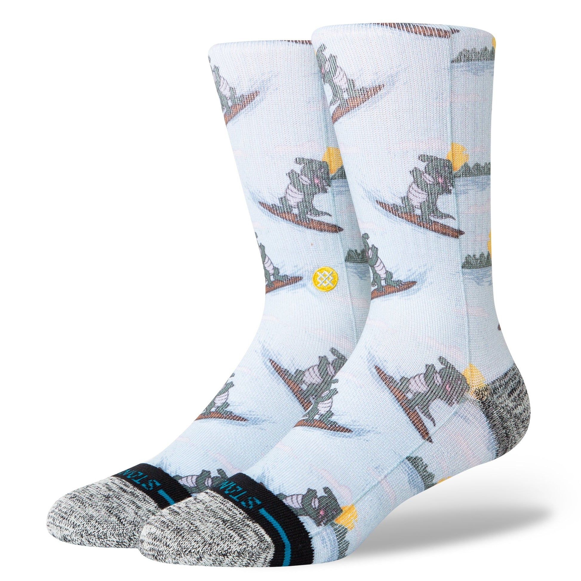 Stance Later Gator Crew Sock Light Blue