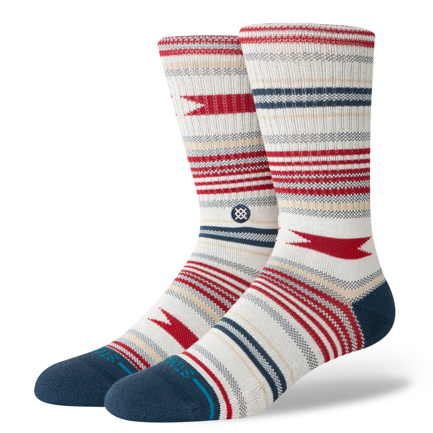 Stance Vista Cruz Crew Sock Vintage White