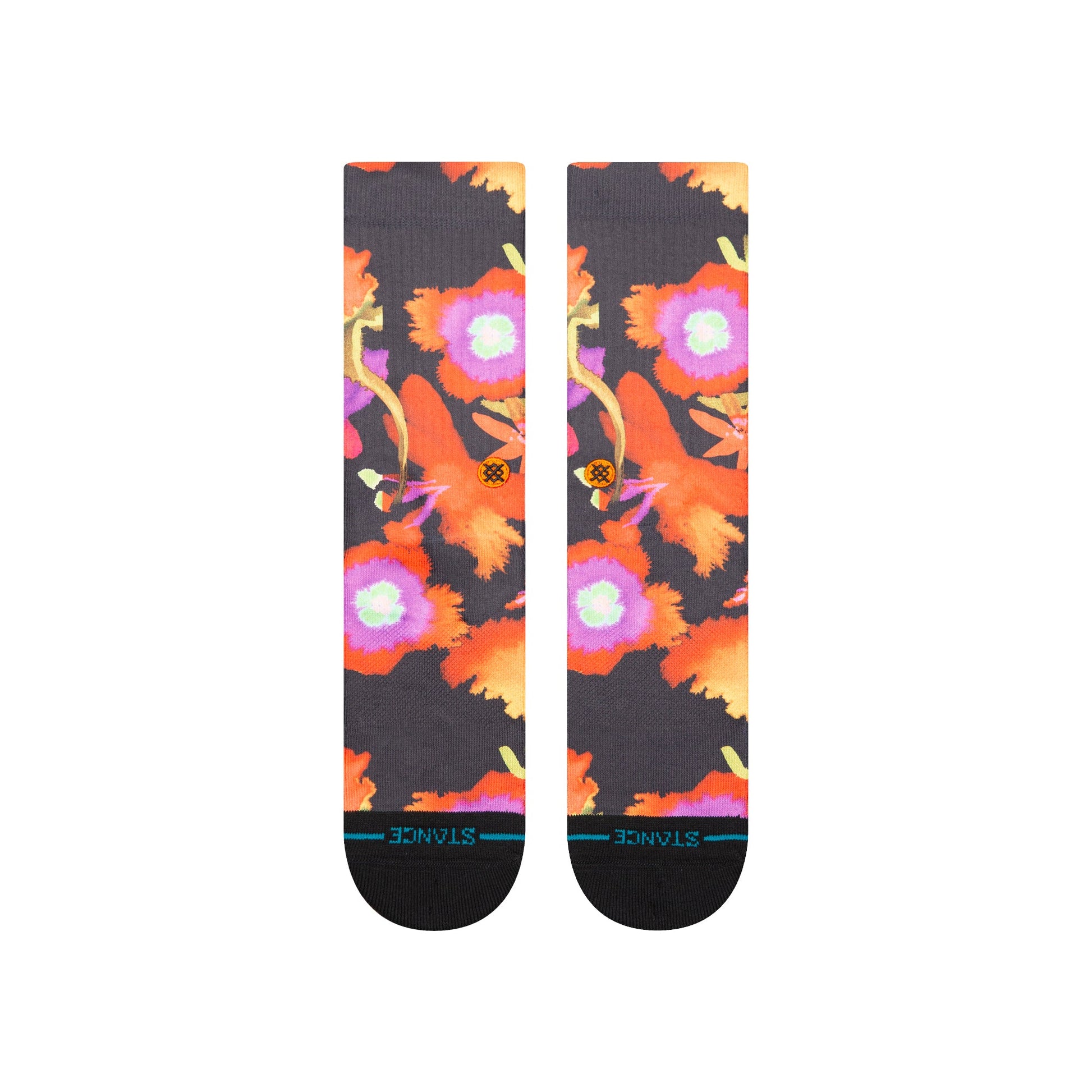 Stance Watered Crew Sock Black
