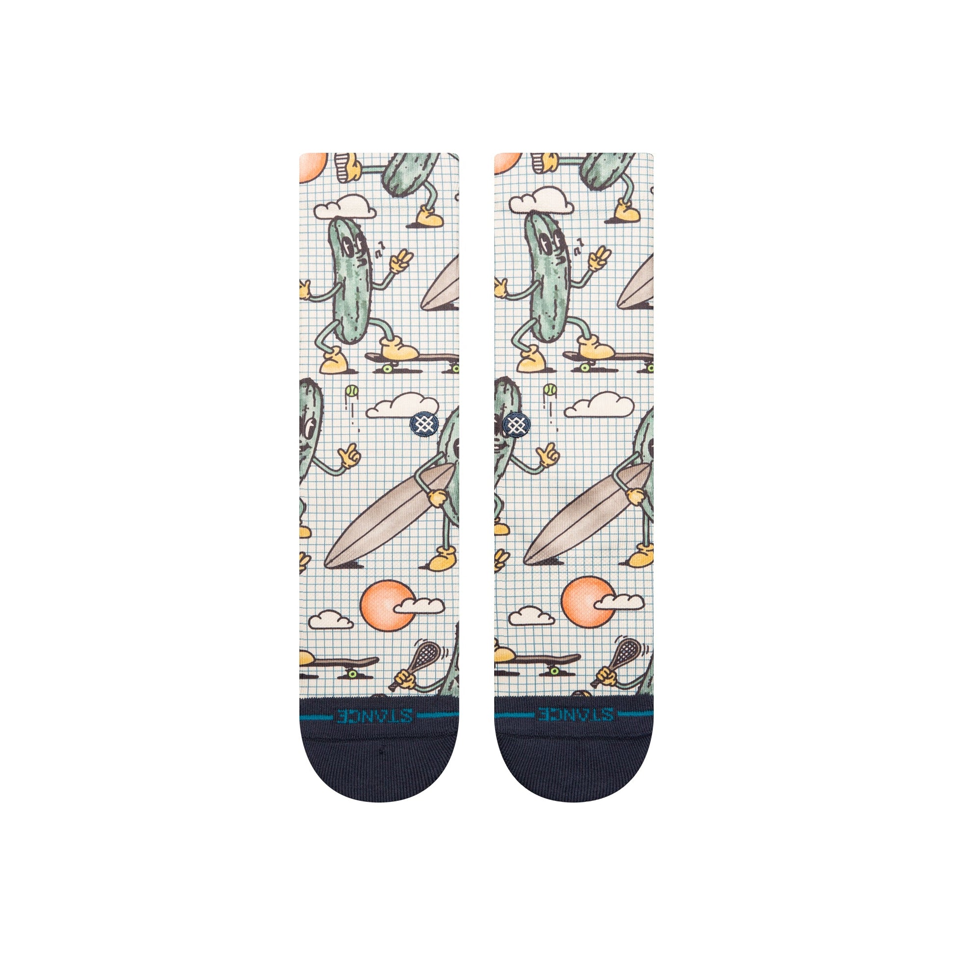 Stance Feeling Pickled Crew Sock Cream