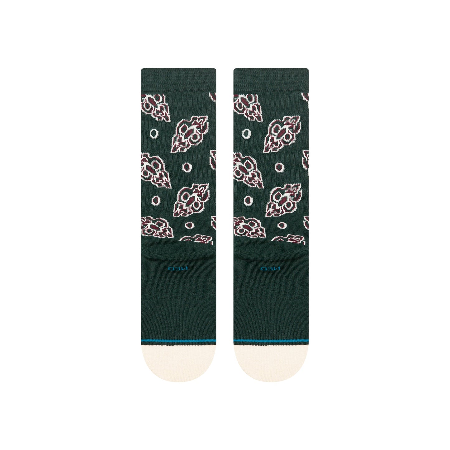 PINE BROCADE CREW SOCK