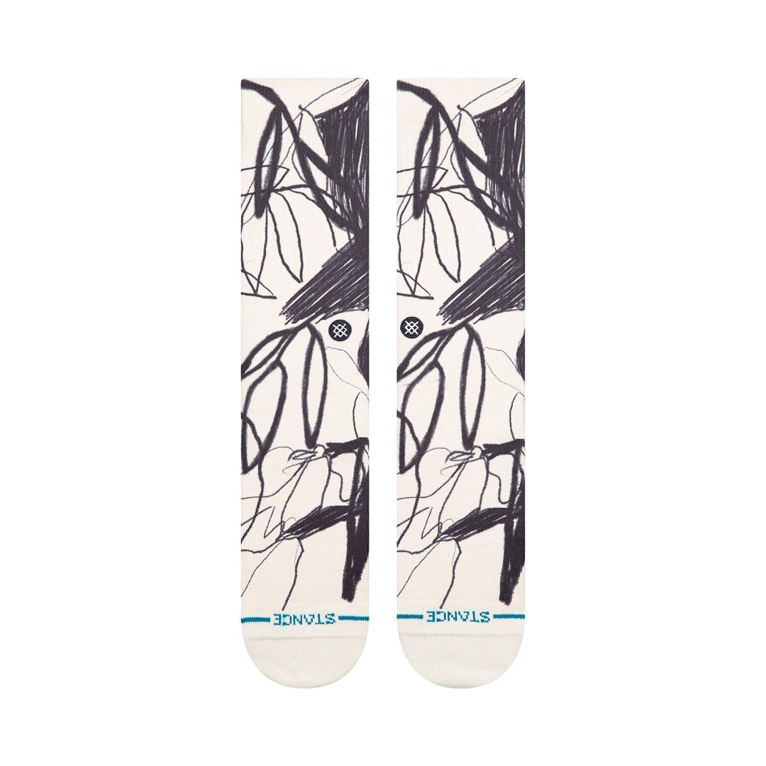 Stance Art Studio Crew Sock White