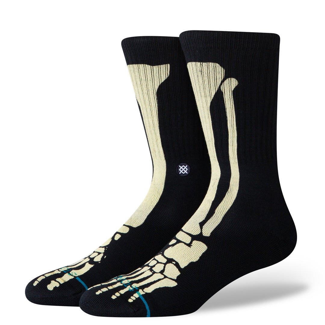 Stance Bones 3 Crew Sock Black