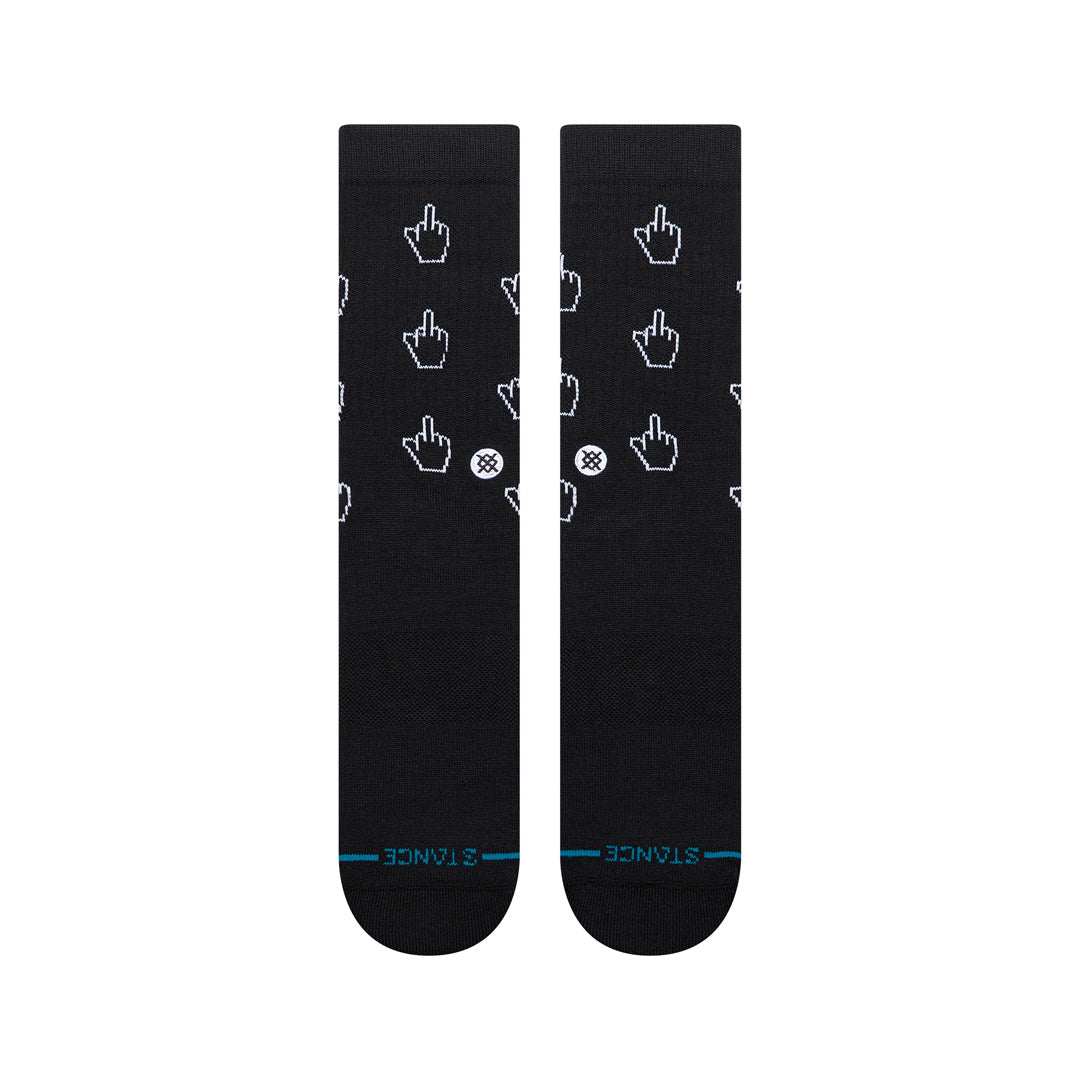 Stance Cursor Crew Sock Black