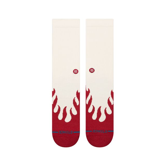 Stance Heating Up Crew Sock Red