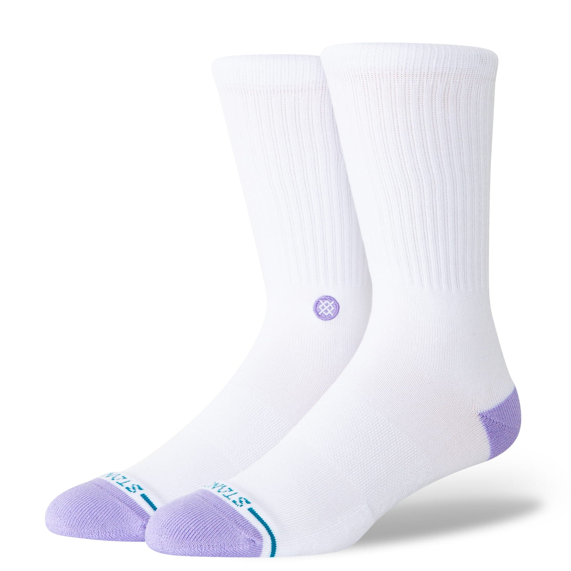 Stance Icon Dot Crew Sock Purple