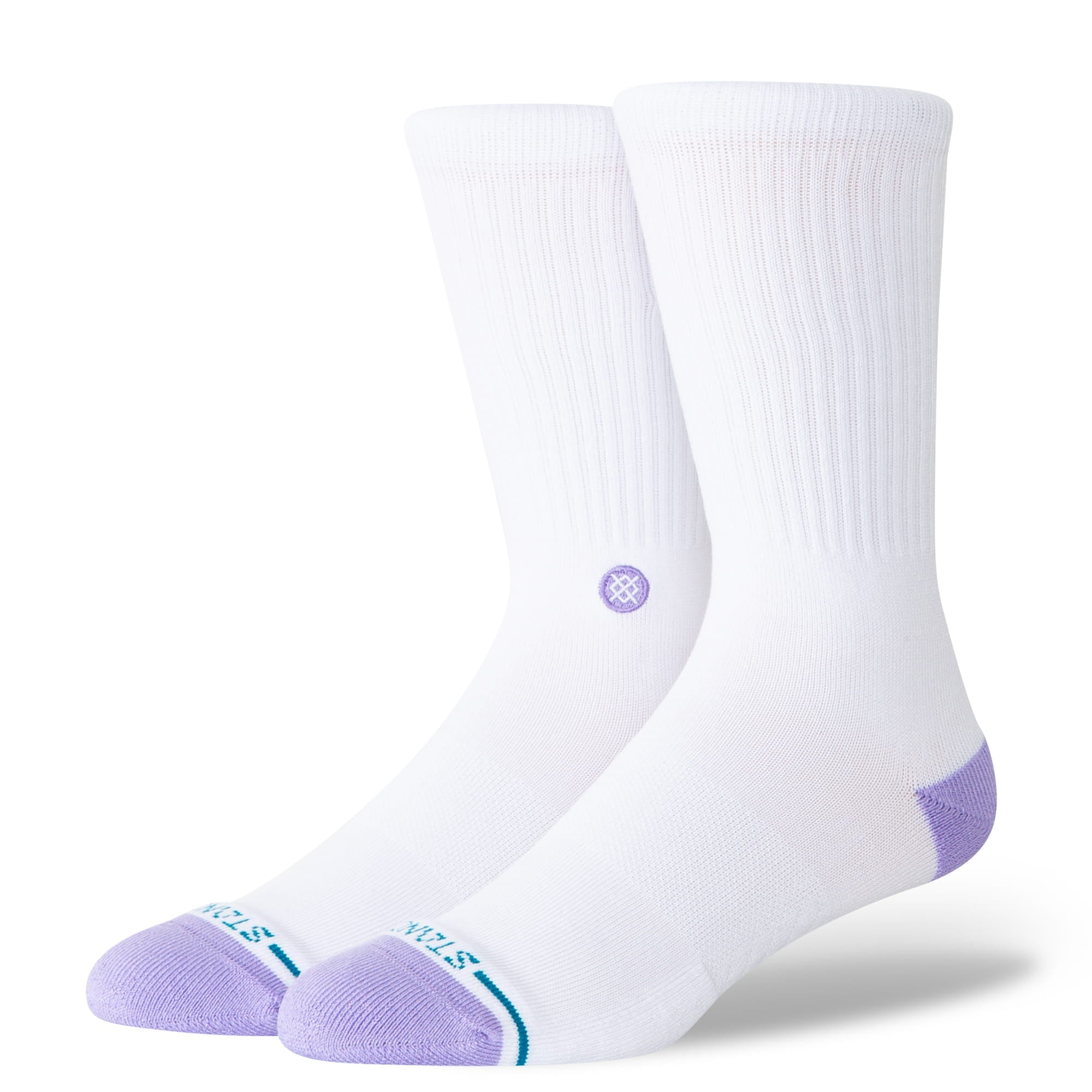 Stance Icon Dot Crew Sock Purple