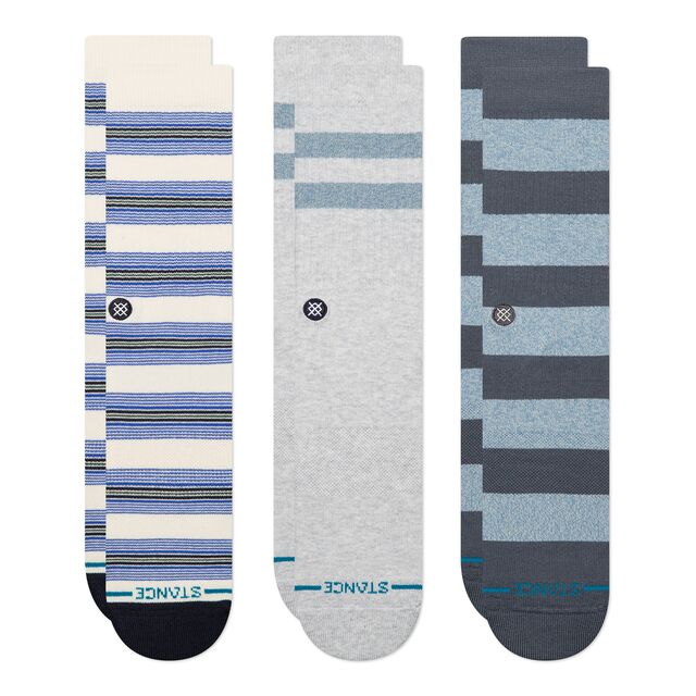Stance Sako Crew Sock 3 Pack White