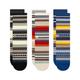 Stance Curren Crew Sock 3 Pack Blue