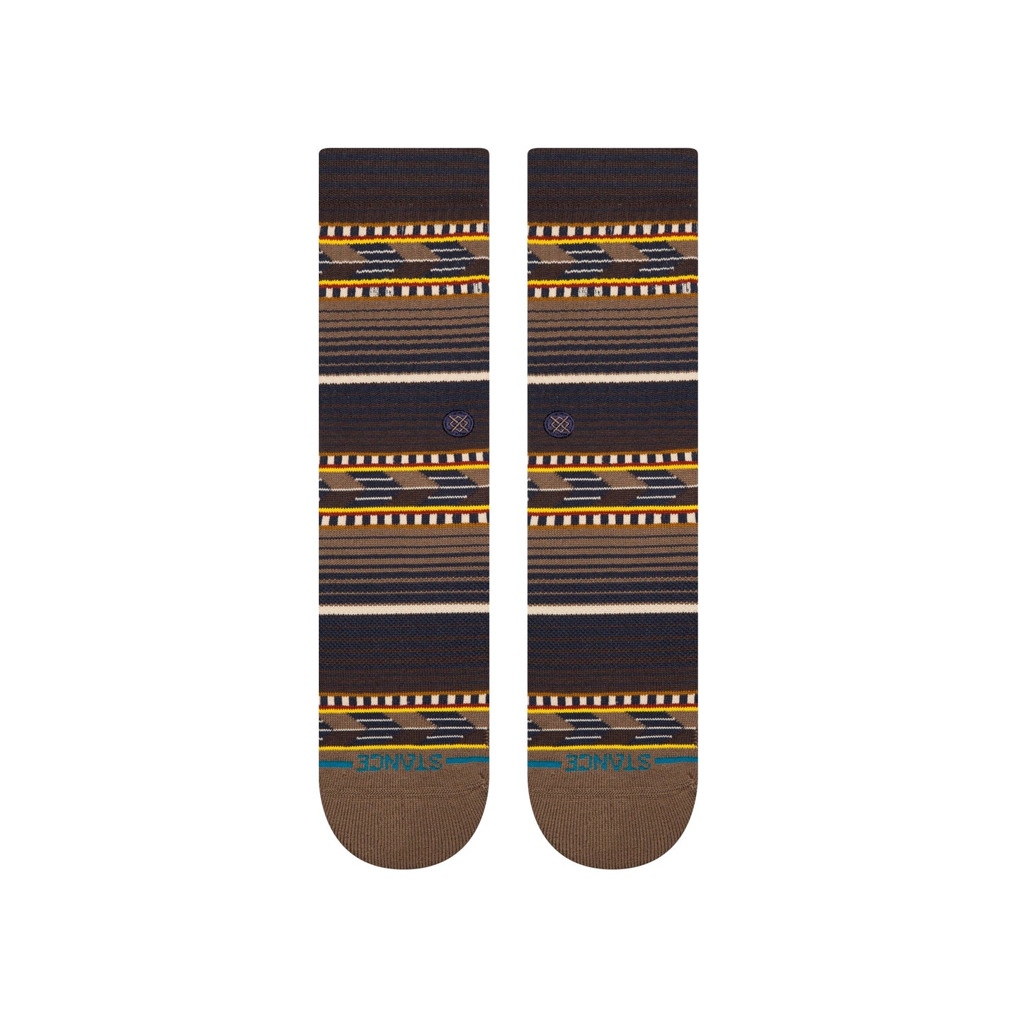 Stance Cedar Rock Crew Sock Brown 