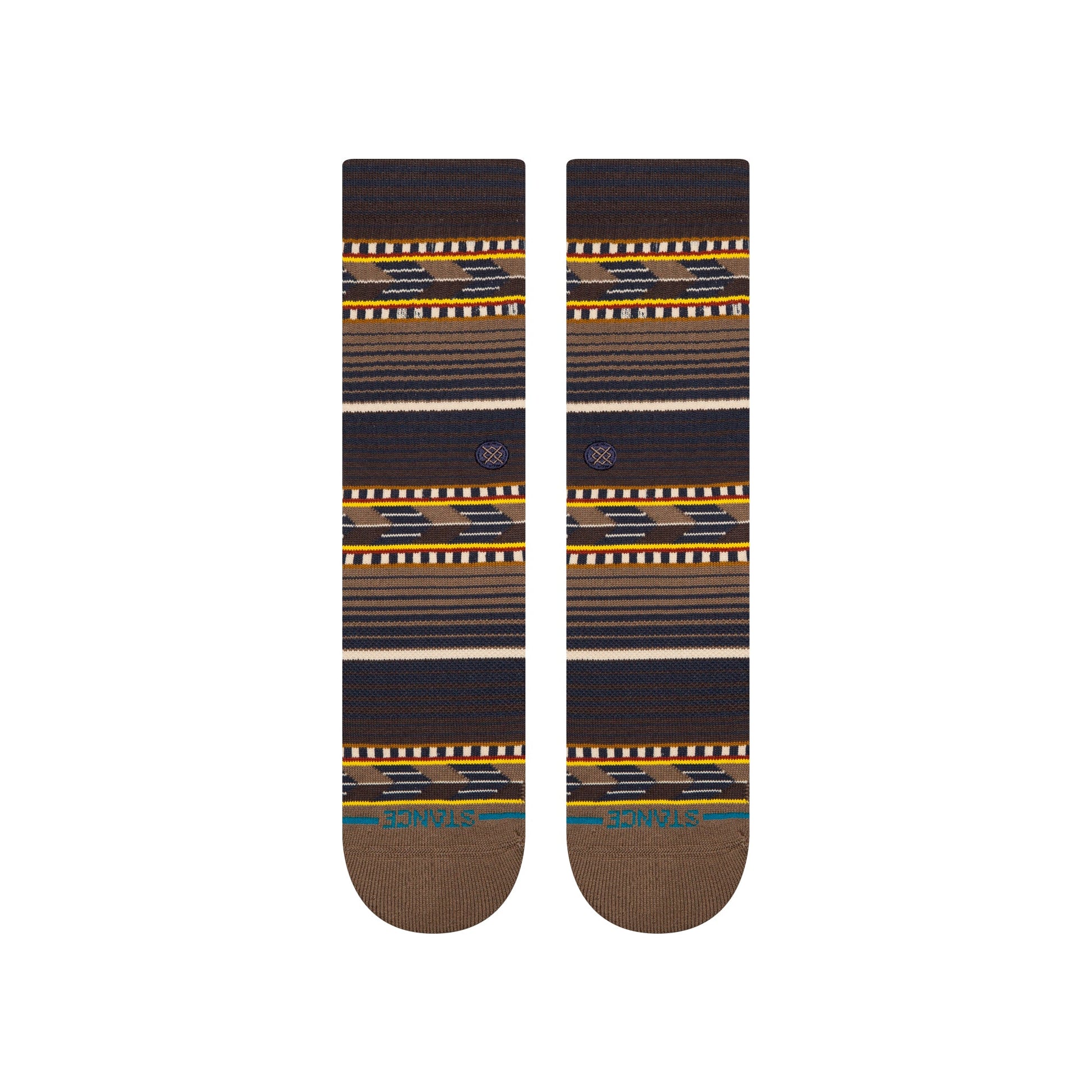 Stance Cedar Rock Crew Sock Brown 