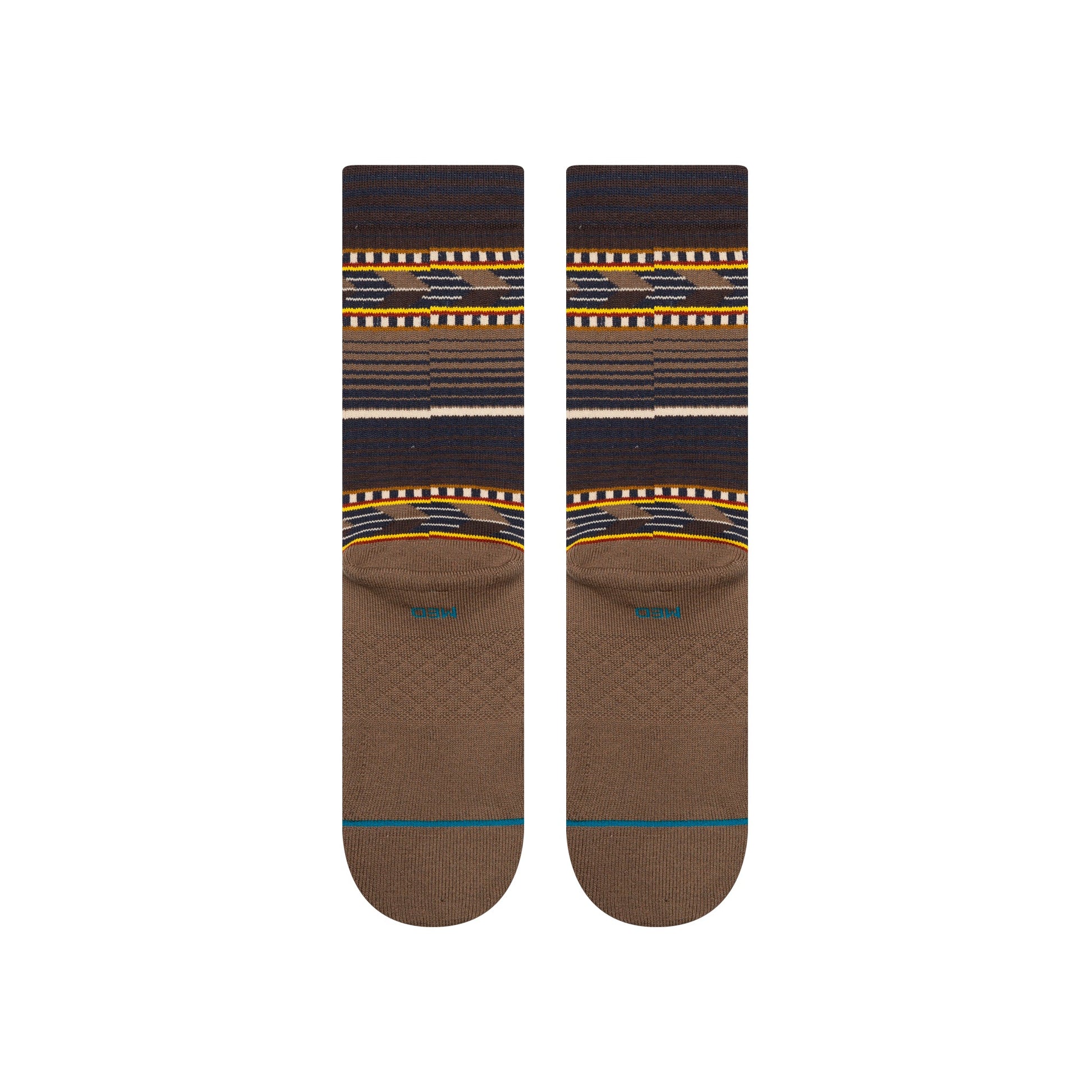 Stance Cedar Rock Crew Sock Brown 