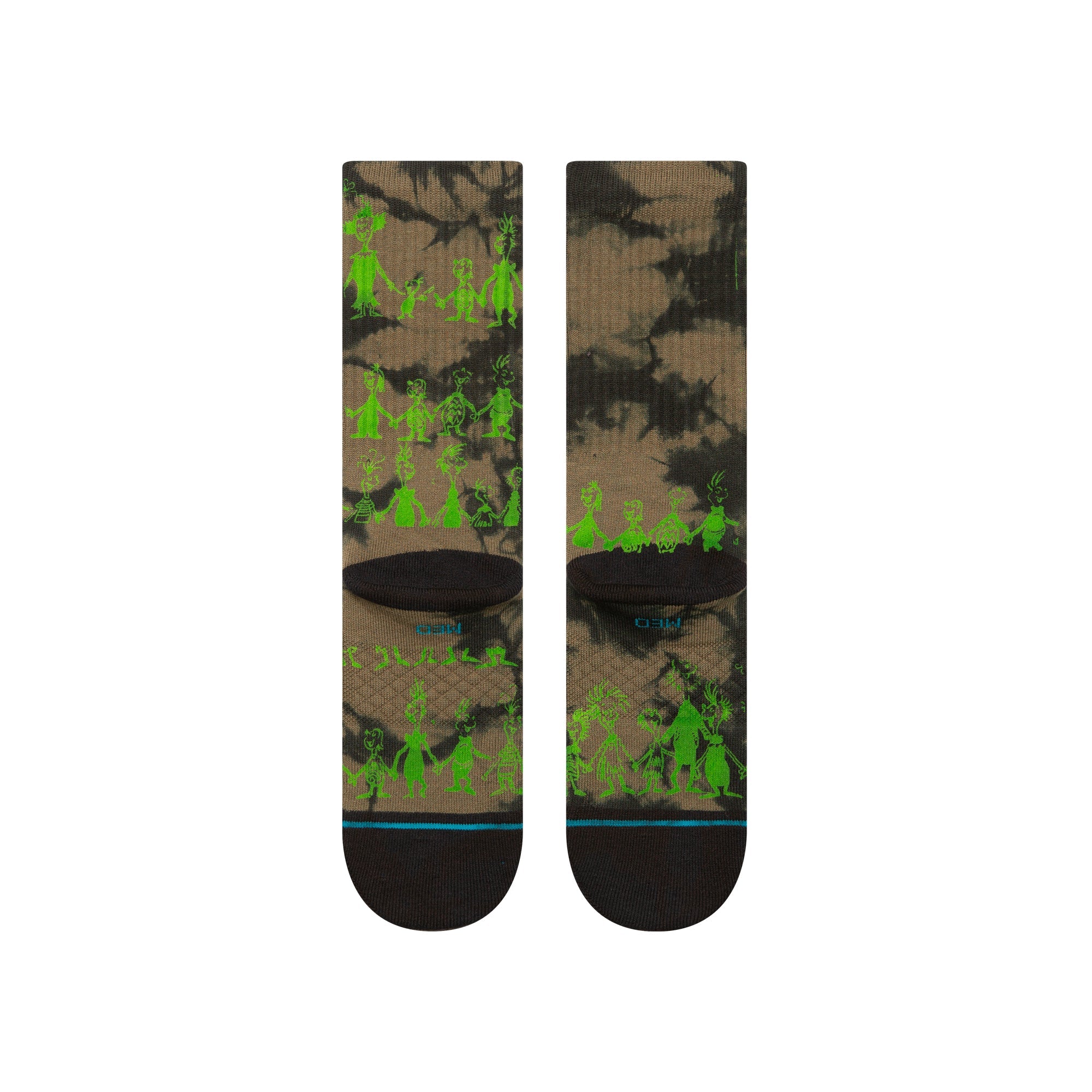 Stance Down In Whovile Crew Sock Black 