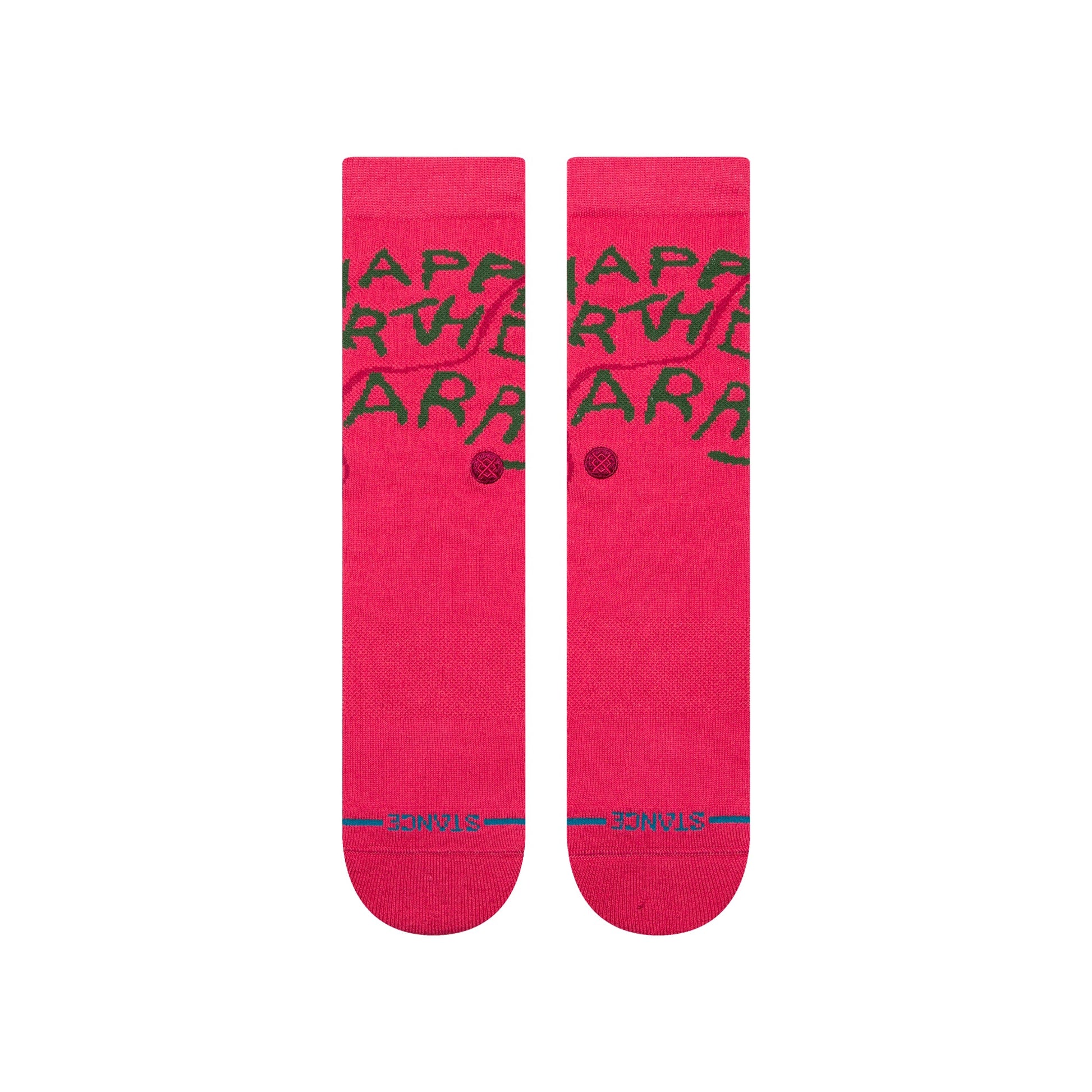 Stance Happee Crew Sock Pink 