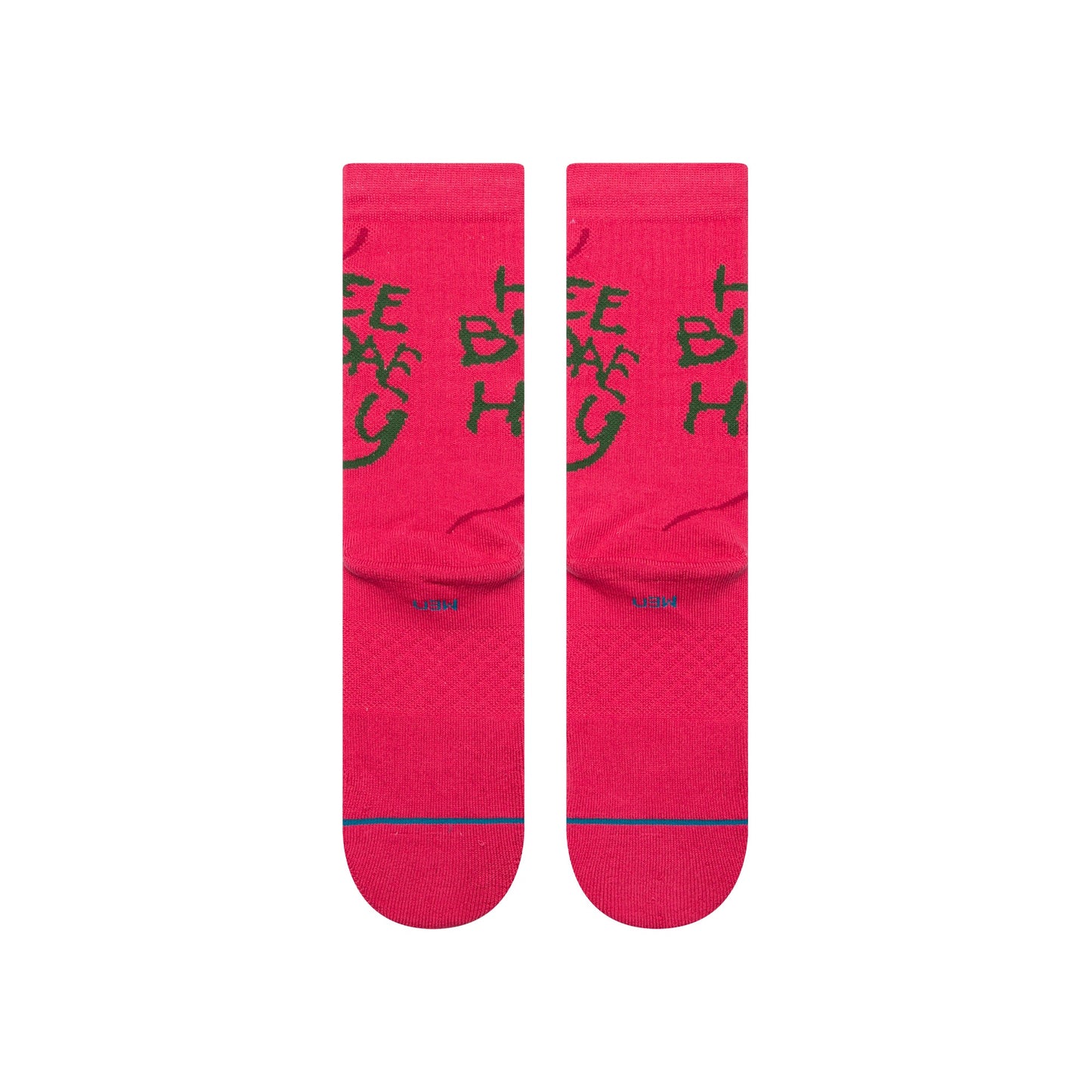 Stance Happee Crew Sock Pink 