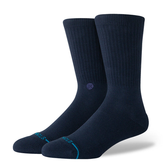 Stance Icon Organic Crew Sock Navy 