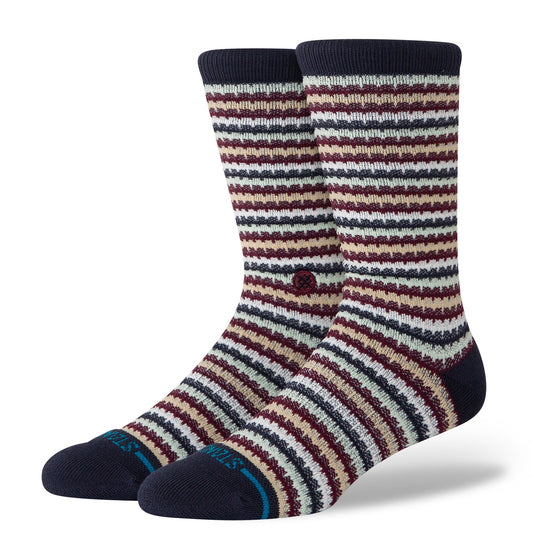 Stance Chiclets Waffle Knit Crew Sock Navy
