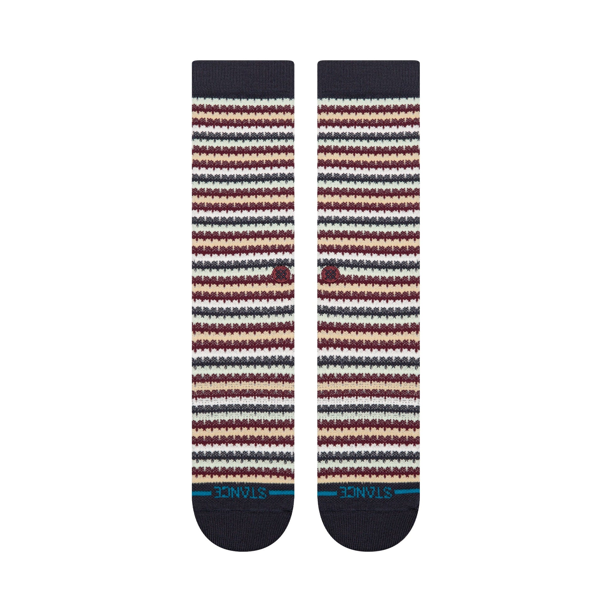 Stance Chiclets Waffle Knit Crew Sock Navy