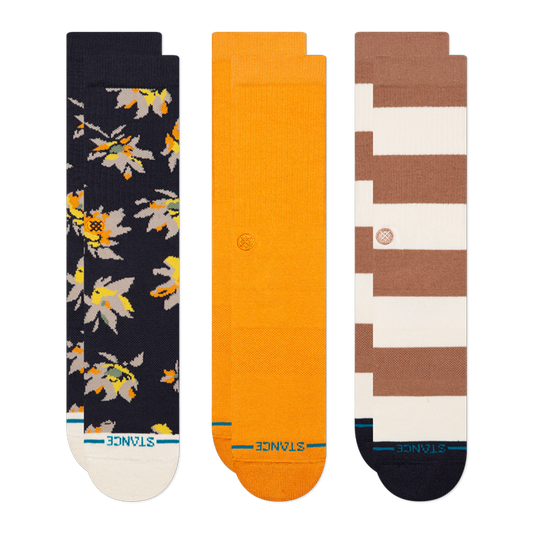 Stance Equinox Crew Sock 3 Pack Navy