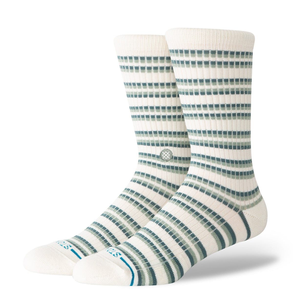 Stance | Multistripe Ribbed Crew Sock Iceberg