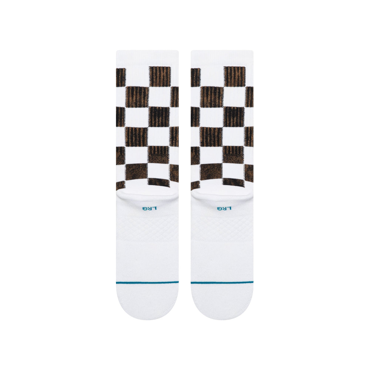 Stance | Dance Floor Crew Sock White