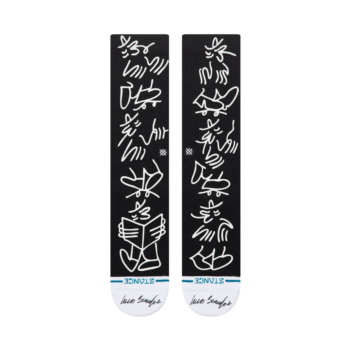 Stance | Lucas Crew Sock Black