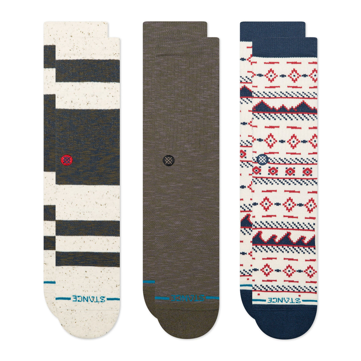 Stance | Marine Layer Crew Sock 3 Pack Navy