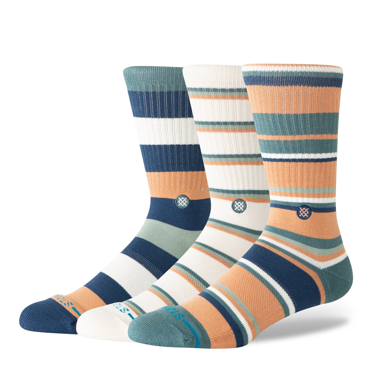 Stance | Off Season Crew Sock 3 Pack Sandstorm