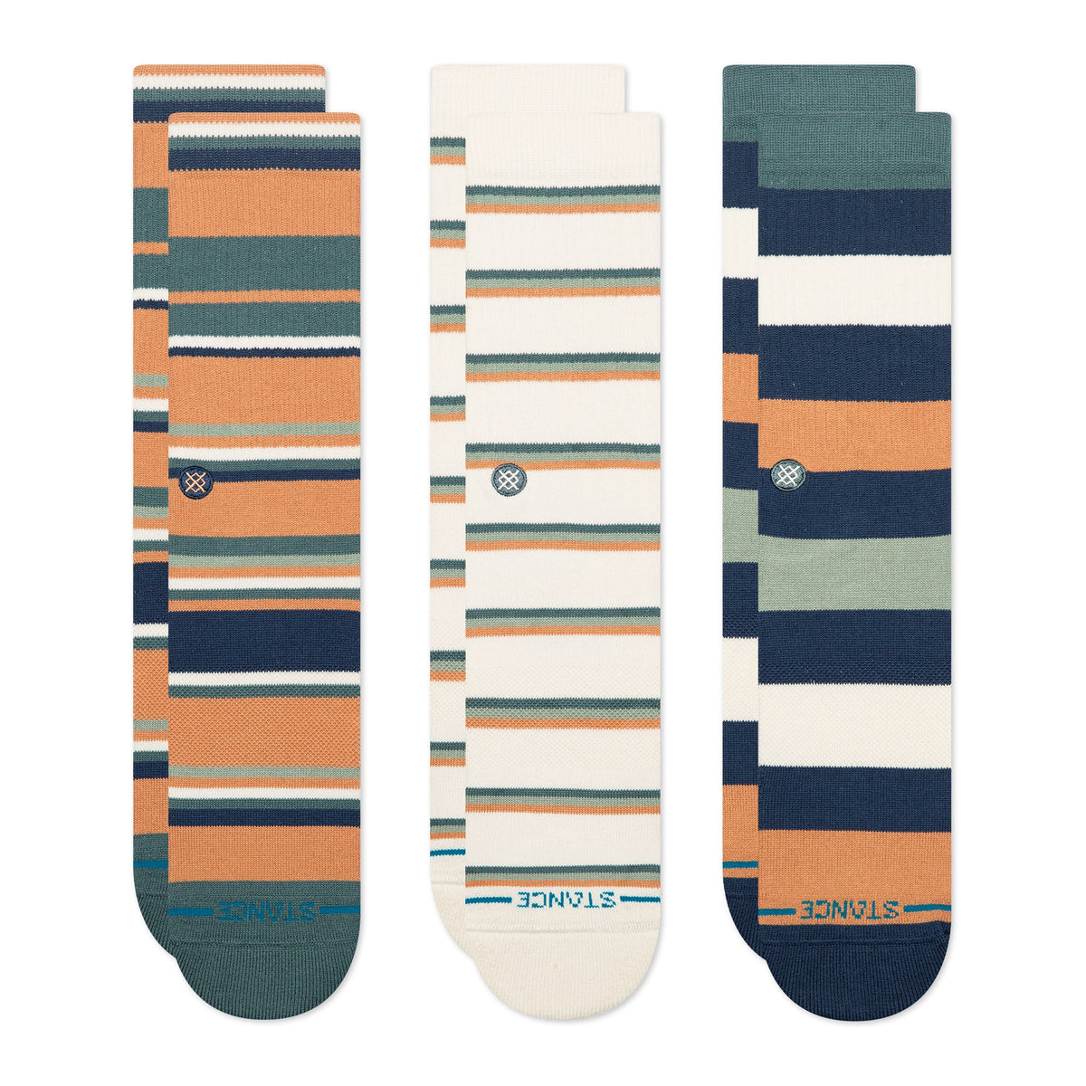 Stance | Off Season Crew Sock 3 Pack Sandstorm