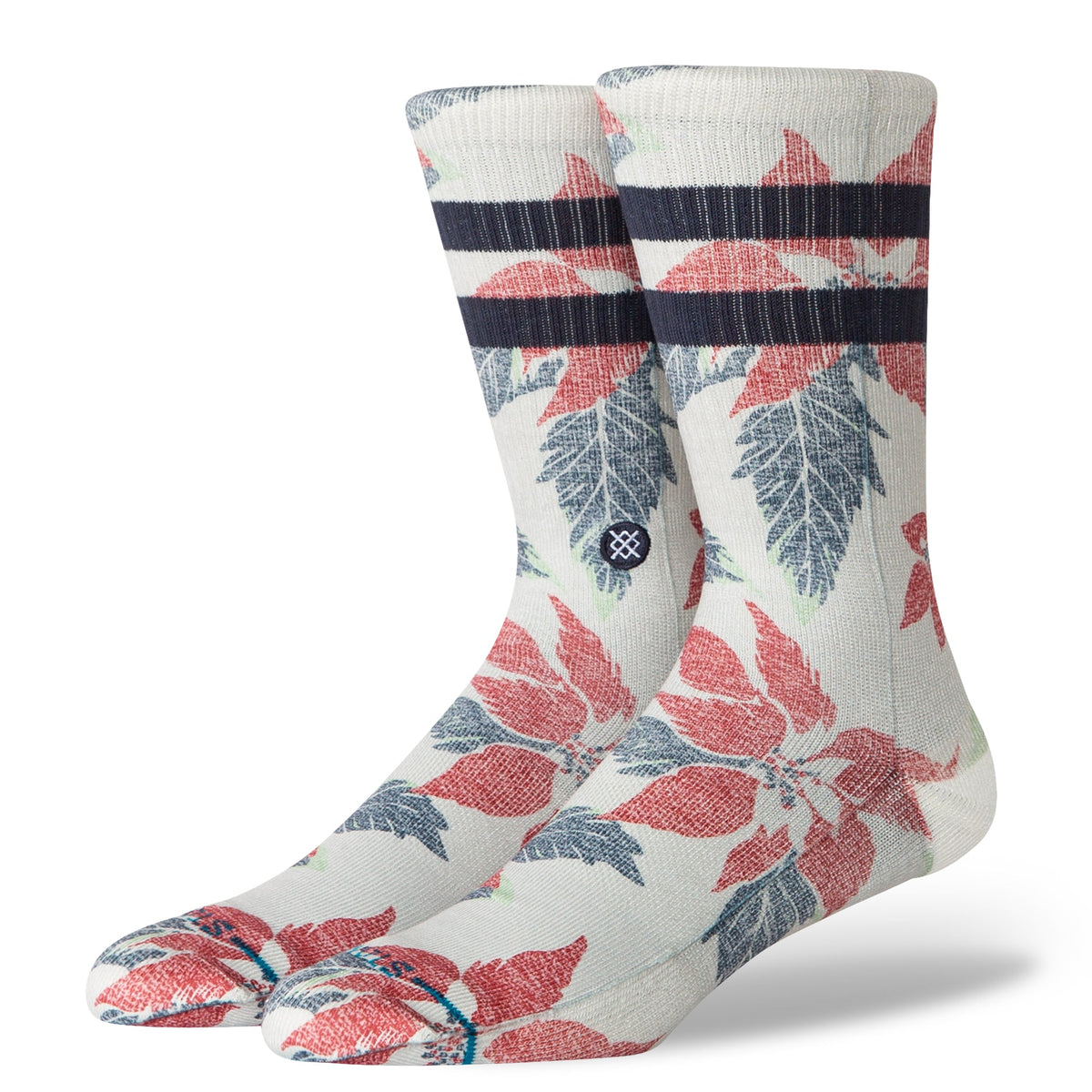 Stance | Poinsettia Paradise Crew Sock Grey