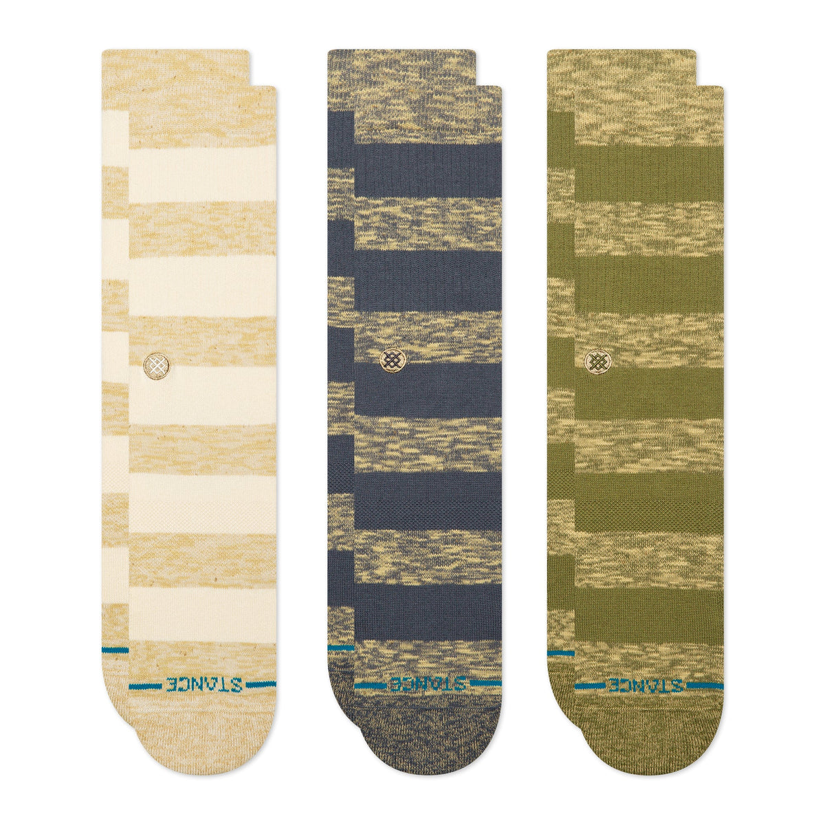 Stance | Portland Crew Sock 3 Pack Canvas