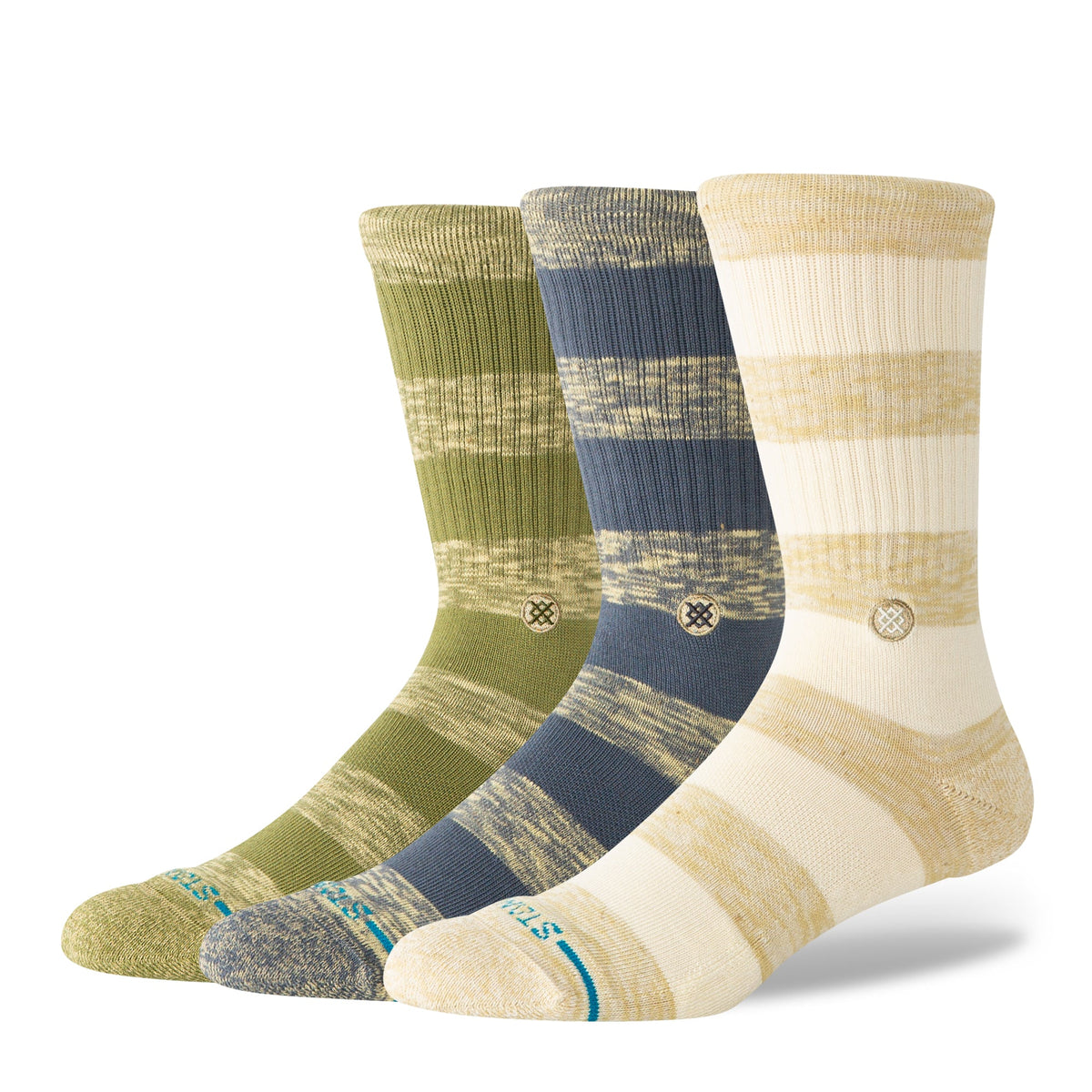 Stance | Portland Crew Sock 3 Pack Canvas
