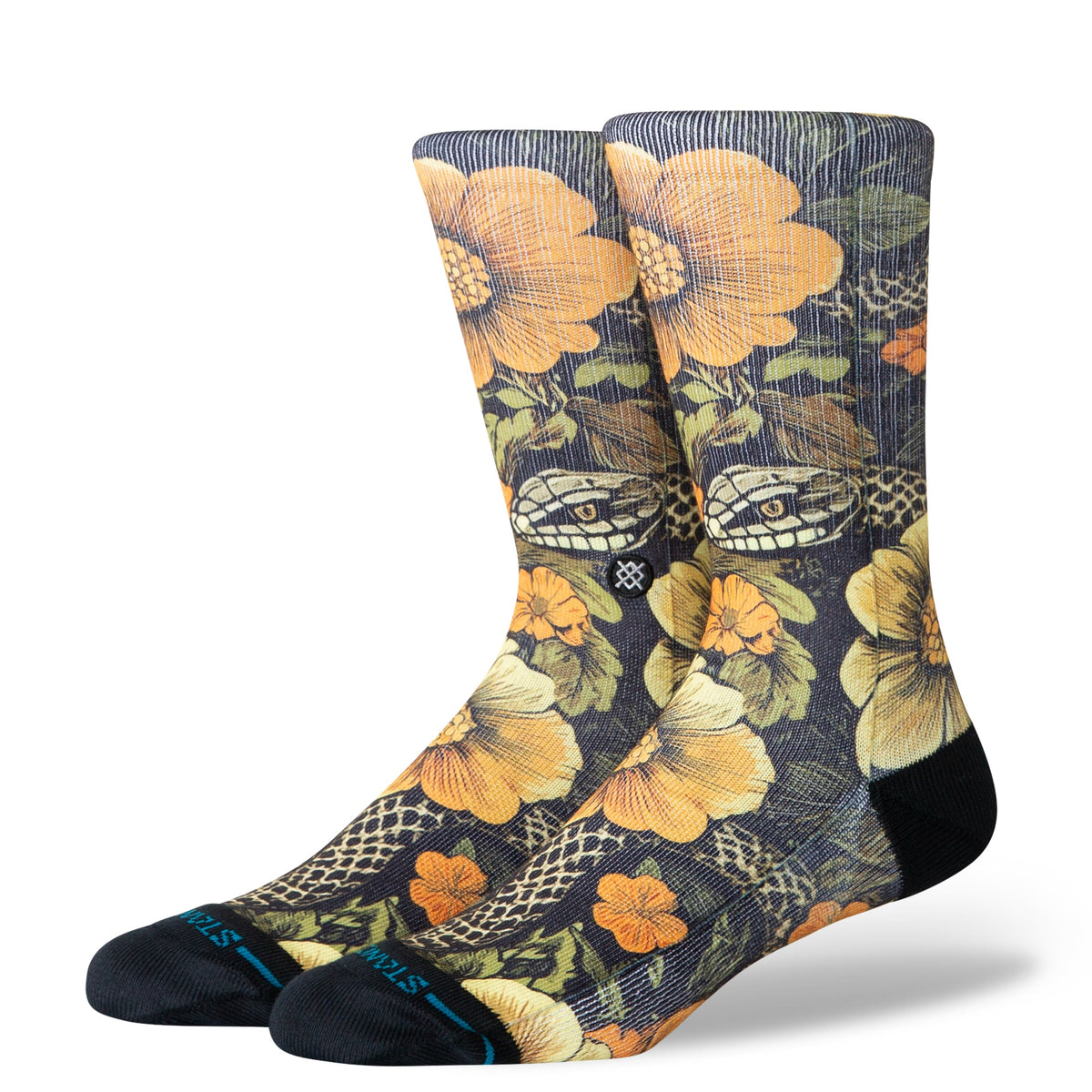 Stance | Slither Crew Sock Yellow