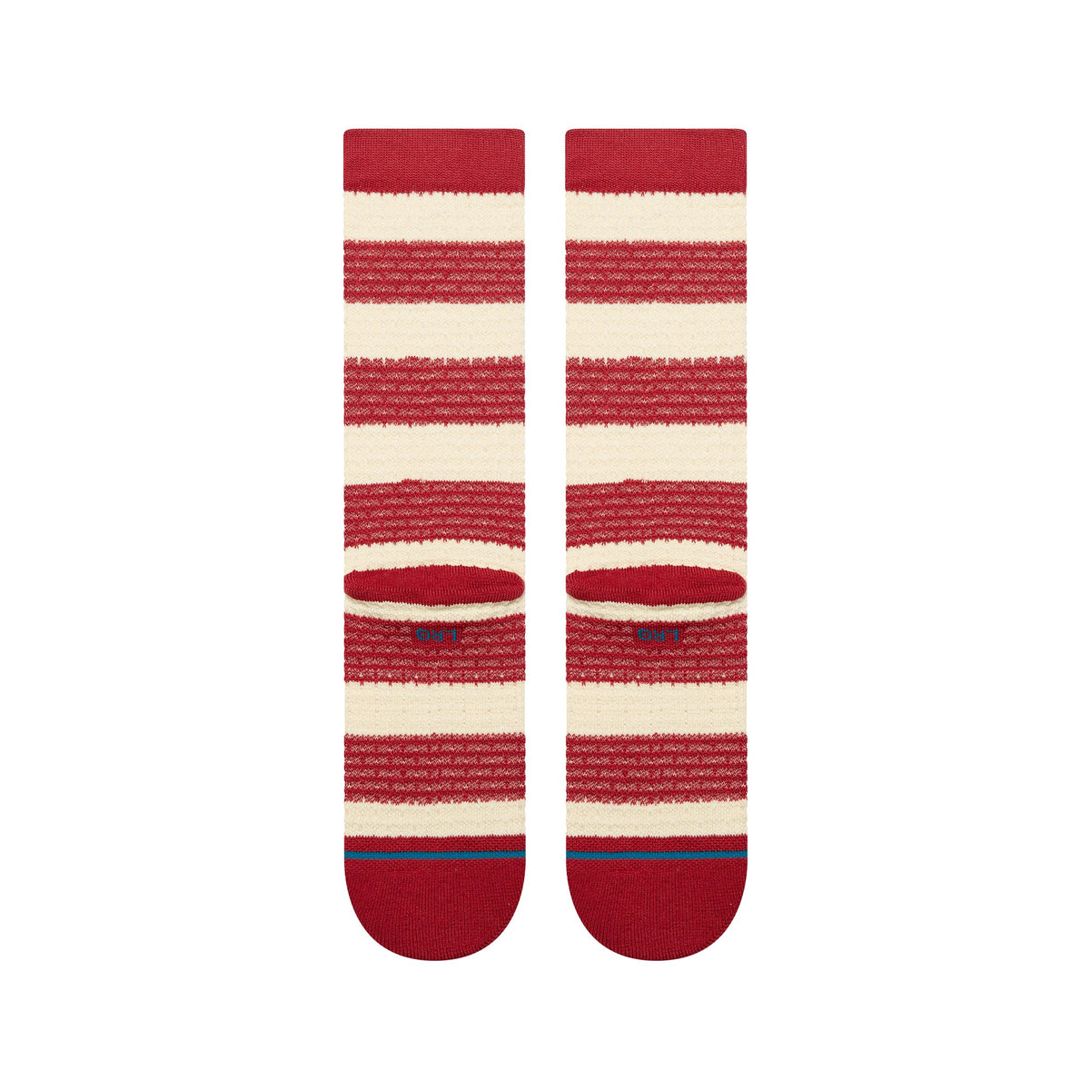 Stance | Peppermint Waffle Crew Sock Red