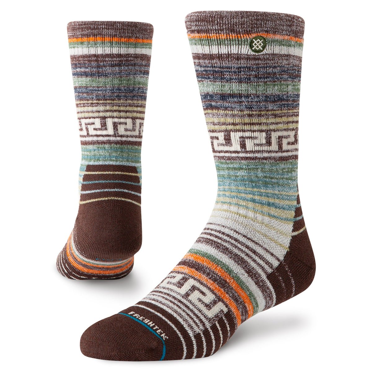 Stance | Ruins Hike Crew Sock Brown