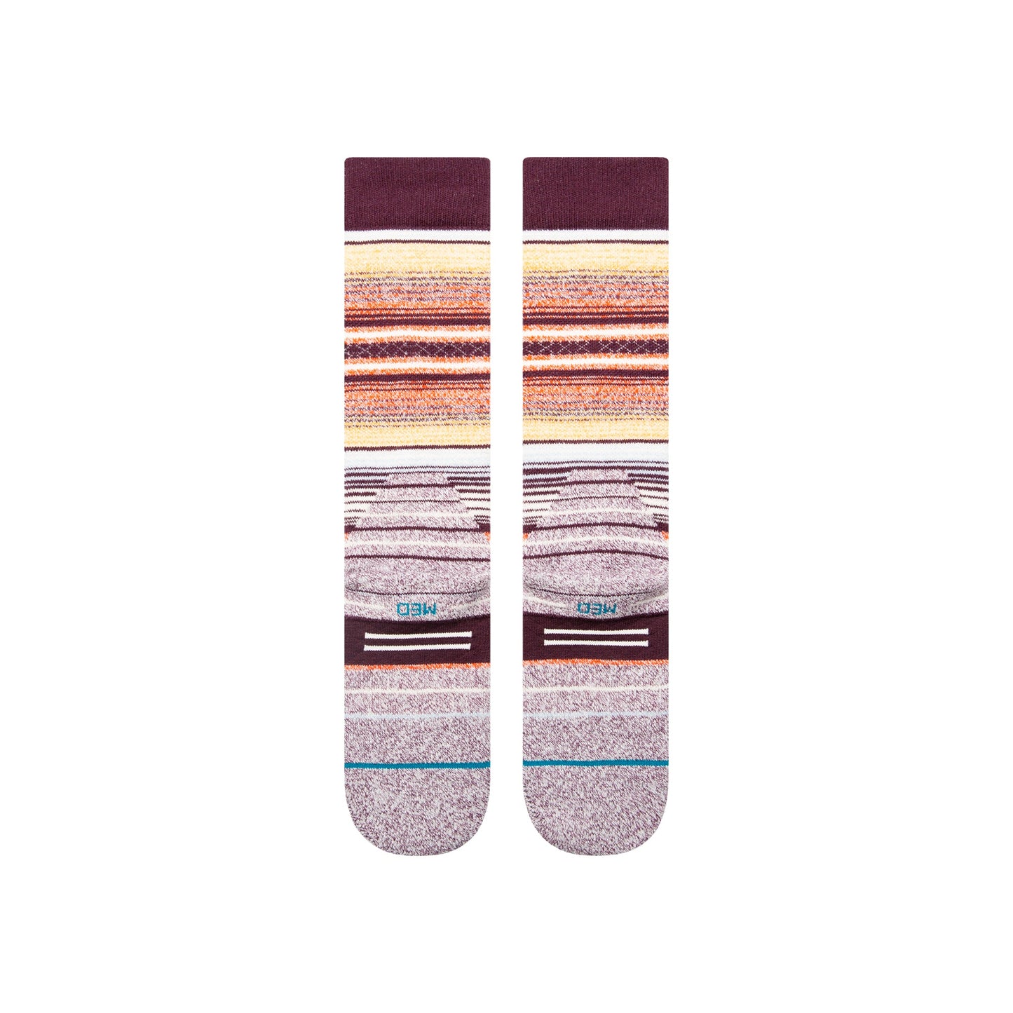 Stance Curren Over The Calf Snow Sock Wine 